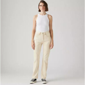 Copied - Levi's 501 Original Jeans Womens 24x30 Cloudy Safari Tan High Rise NWT